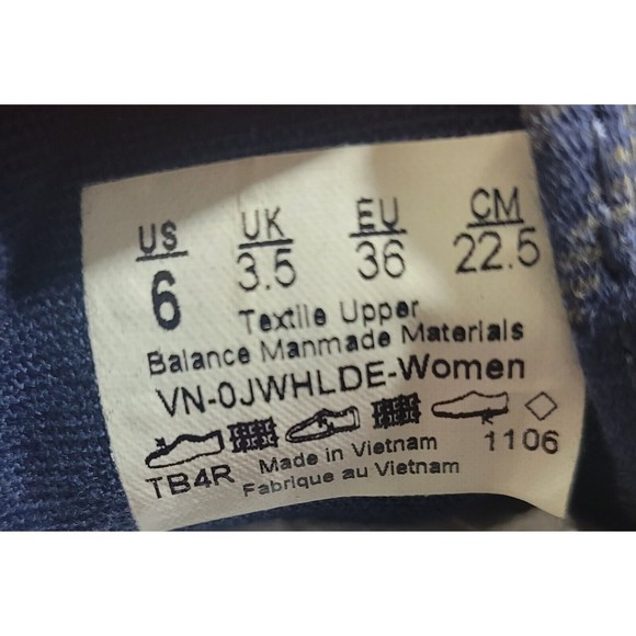 Vans TB4R Womens Low Top Lace Up Skateboarding Shoes Blue Multi Color Plaid Sz 6 - Picture 7 of 7